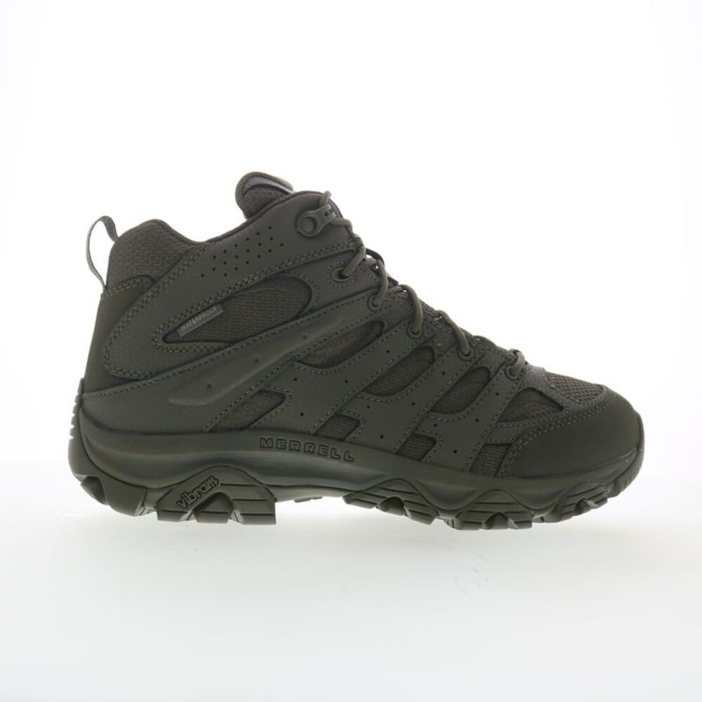 Merrell Mens Moab 3 Mid Tactical Waterproof Green Boots (NWT)